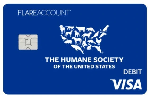 Flare Account HSUS Charity Card
